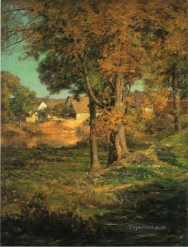  ly Oil Painting - Thornberrys Pasture Brooklyn Indiana landscape John Ottis Adams